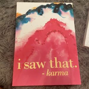 Cute wall decor - I saw that coming -karma